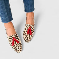 Frankie | Women's Leopard Print Tassel Loafers with Cushioned Insole – Beige