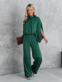 Lydia | Women's High Neck Jumpsuit with Sleek Modern Tailored Silhouette