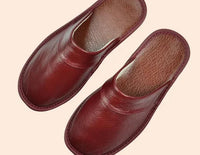 Spencer | Men's Lightweight Faux Leather Slippers for Indoor and Outdoor Wear