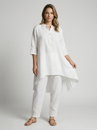 Marnie | Women's Tunic and Pants Two Piece Set with Relaxed Loose Everyday Fit
