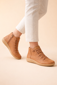 Charlotte | Women's Ankle Boots with Low Block Heel and Cushioned Interior